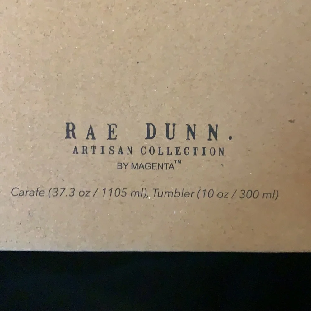 Rae Dunn water carafe set - Picture 5 of 7